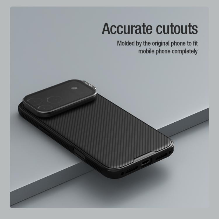 NILLKIN Black Mirror Prop CD Texture Transparent Mirror Cover Phone Case, For iPhone 17 Pro Max, For iPhone 17 Pro