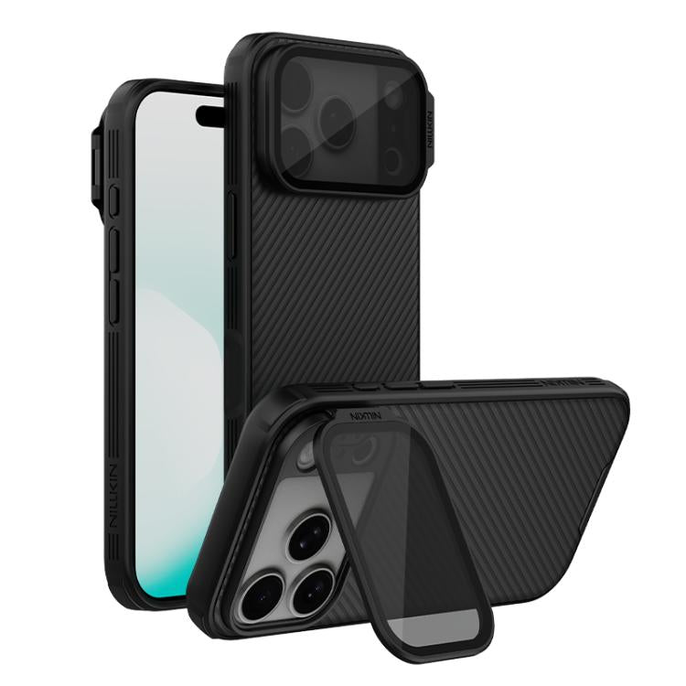 NILLKIN Black Mirror Prop CD Texture Transparent Mirror Cover Phone Case, For iPhone 17 Pro Max, For iPhone 17 Pro