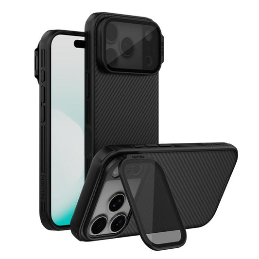 NILLKIN Black Mirror Prop CD Texture Transparent Mirror Cover Phone Case, For iPhone 17 Pro Max, For iPhone 17 Pro