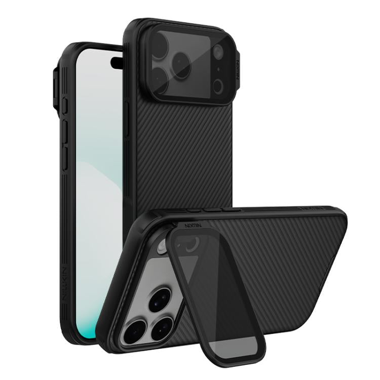 NILLKIN Black Mirror Prop CD Texture Transparent Mirror Cover Phone Case, For iPhone 17 Pro Max, For iPhone 17 Pro