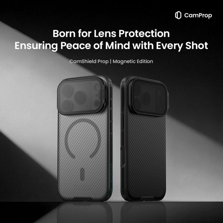 NILLKIN CamShield Prop Texture Transparent Mirror Cover MagSafe Magnetic PC Phone Case, For iPhone 17 Pro Max, For iPhone 17 Pro