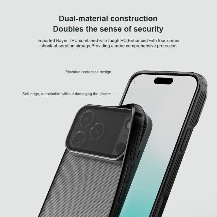 NILLKIN CamShield Prop Transparent Mirror Cover Translucent PC Phone Case, For iPhone 17 Pro Max, For iPhone 17 Pro