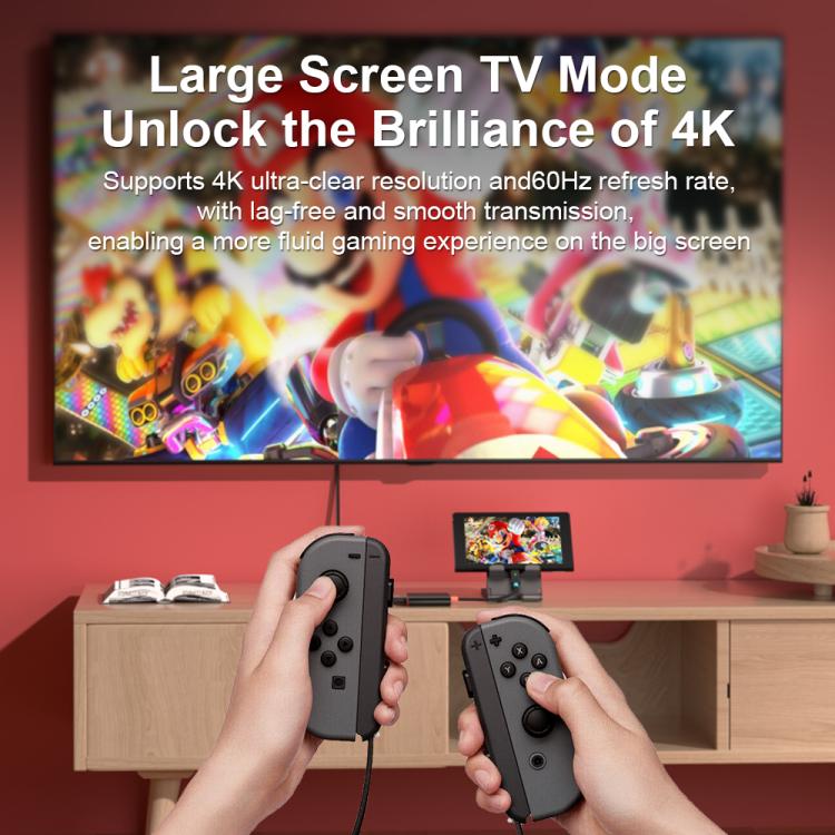 3 in 1 Type-C to HDMI + USB 3.0 + Type-C PD Charging Port Desktop Docking Station, For Nintendo Switch