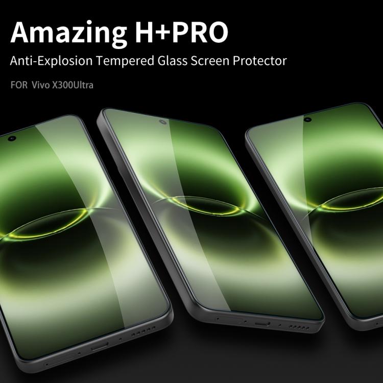 NILLKIN H+Pro 0.2mm 9H Explosion-proof Tempered Glass Film, For vivo X300 Pro, For vivo X300