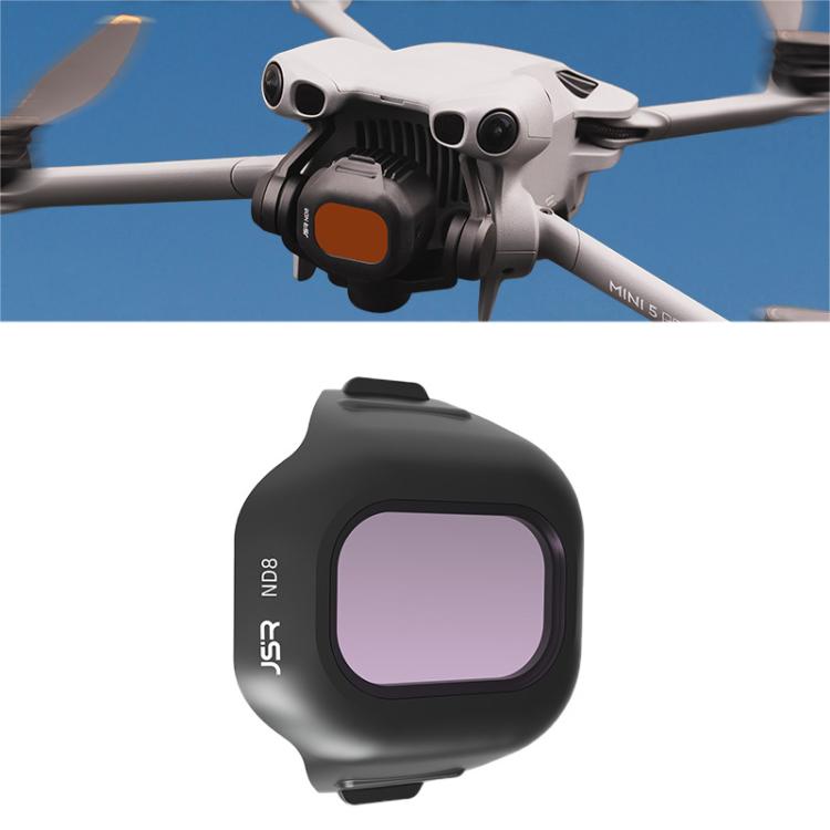 For DJI Mini 5 Pro JSR CB Series Clip-on Drone Camera Lens Filter, MCUV, CPL, ND8, ND16, ND32, ND64, ND128, ND256, ND8PL, ND16PL, ND32PL, ND64PL, STAR, NIGHT, Black Mist 1/4, 3 in 1 CPL ND16/64, 4 in 1 CPL ND8/32/128, 4 in 1 ND8-64, 4 in 1 ND8-64PL