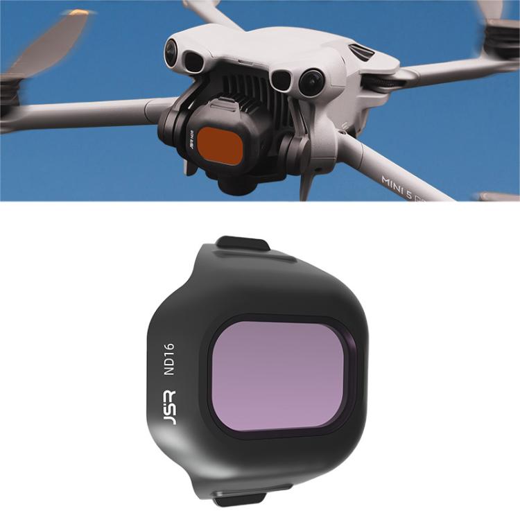 For DJI Mini 5 Pro JSR CB Series Clip-on Drone Camera Lens Filter, MCUV, CPL, ND8, ND16, ND32, ND64, ND128, ND256, ND8PL, ND16PL, ND32PL, ND64PL, STAR, NIGHT, Black Mist 1/4, 3 in 1 CPL ND16/64, 4 in 1 CPL ND8/32/128, 4 in 1 ND8-64, 4 in 1 ND8-64PL