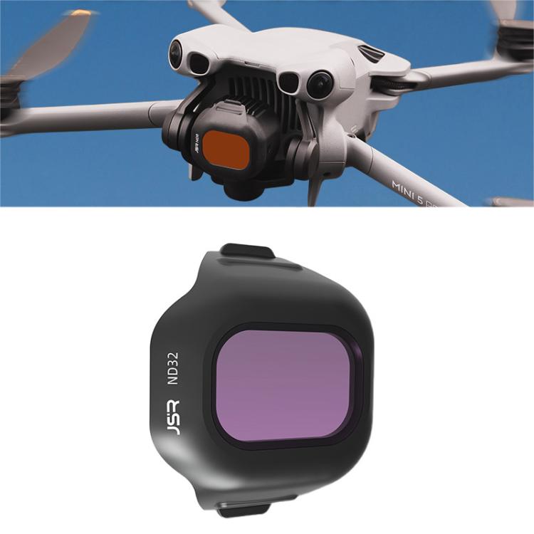 For DJI Mini 5 Pro JSR CB Series Clip-on Drone Camera Lens Filter, MCUV, CPL, ND8, ND16, ND32, ND64, ND128, ND256, ND8PL, ND16PL, ND32PL, ND64PL, STAR, NIGHT, Black Mist 1/4, 3 in 1 CPL ND16/64, 4 in 1 CPL ND8/32/128, 4 in 1 ND8-64, 4 in 1 ND8-64PL