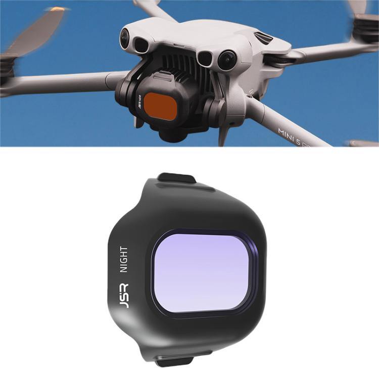 For DJI Mini 5 Pro JSR CB Series Clip-on Drone Camera Lens Filter, MCUV, CPL, ND8, ND16, ND32, ND64, ND128, ND256, ND8PL, ND16PL, ND32PL, ND64PL, STAR, NIGHT, Black Mist 1/4, 3 in 1 CPL ND16/64, 4 in 1 CPL ND8/32/128, 4 in 1 ND8-64, 4 in 1 ND8-64PL