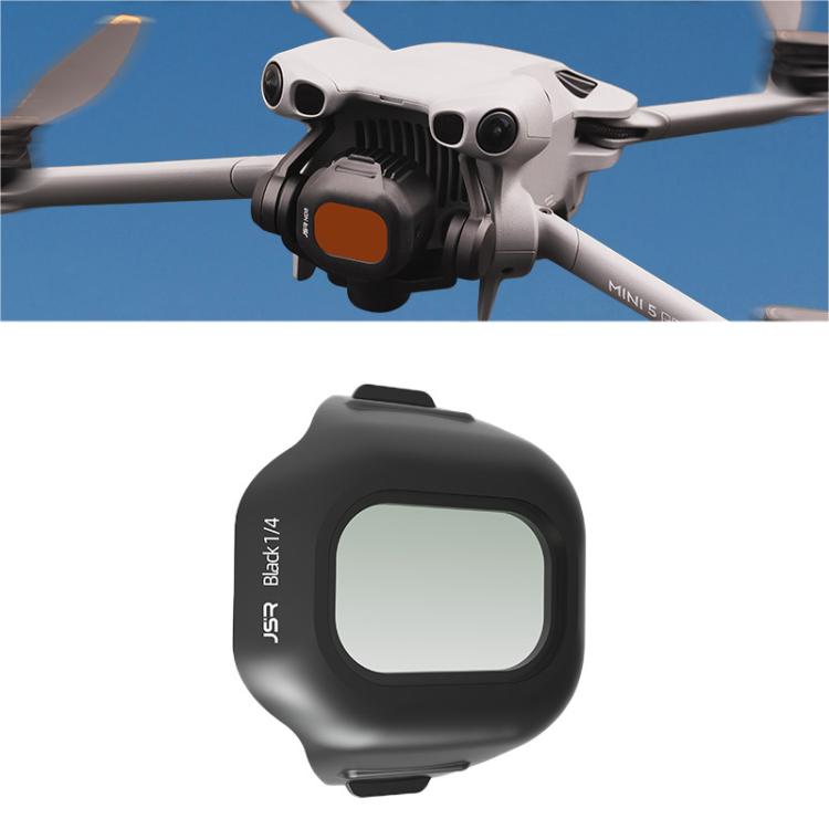 For DJI Mini 5 Pro JSR CB Series Clip-on Drone Camera Lens Filter, MCUV, CPL, ND8, ND16, ND32, ND64, ND128, ND256, ND8PL, ND16PL, ND32PL, ND64PL, STAR, NIGHT, Black Mist 1/4, 3 in 1 CPL ND16/64, 4 in 1 CPL ND8/32/128, 4 in 1 ND8-64, 4 in 1 ND8-64PL
