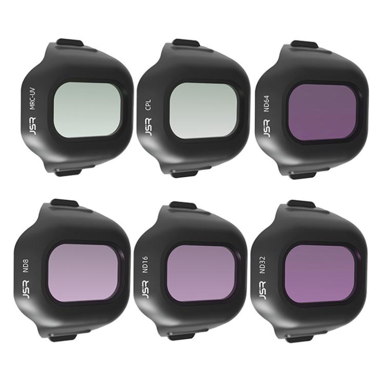 For DJI Mini 5 Pro JSR CB Series Clip-on Drone Camera Lens Filter, MCUV, CPL, ND8, ND16, ND32, ND64, ND128, ND256, ND8PL, ND16PL, ND32PL, ND64PL, STAR, NIGHT, Black Mist 1/4, 3 in 1 CPL ND16/64, 4 in 1 CPL ND8/32/128, 4 in 1 ND8-64, 4 in 1 ND8-64PL