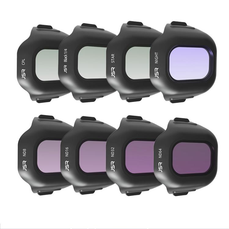 For DJI Mini 5 Pro JSR CB Series Clip-on Drone Camera Lens Filter, MCUV, CPL, ND8, ND16, ND32, ND64, ND128, ND256, ND8PL, ND16PL, ND32PL, ND64PL, STAR, NIGHT, Black Mist 1/4, 3 in 1 CPL ND16/64, 4 in 1 CPL ND8/32/128, 4 in 1 ND8-64, 4 in 1 ND8-64PL