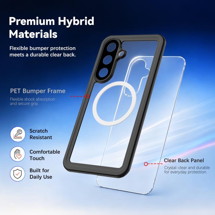 RedPepper MagSafe Shockproof IP68 Waterproof PC Hybrid TPU Phone Case, For Samsung Galaxy S25 FE 5G