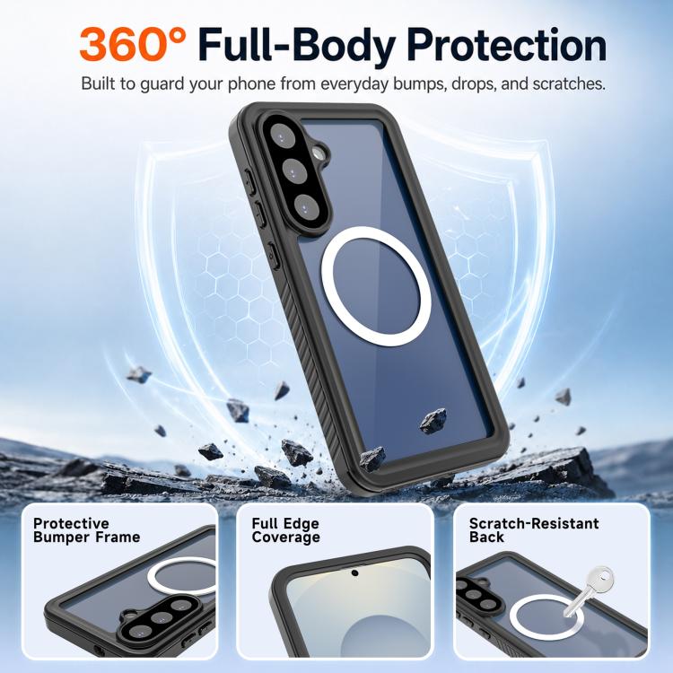 RedPepper MagSafe Shockproof IP68 Waterproof PC Hybrid TPU Phone Case, For Samsung Galaxy S25 FE 5G
