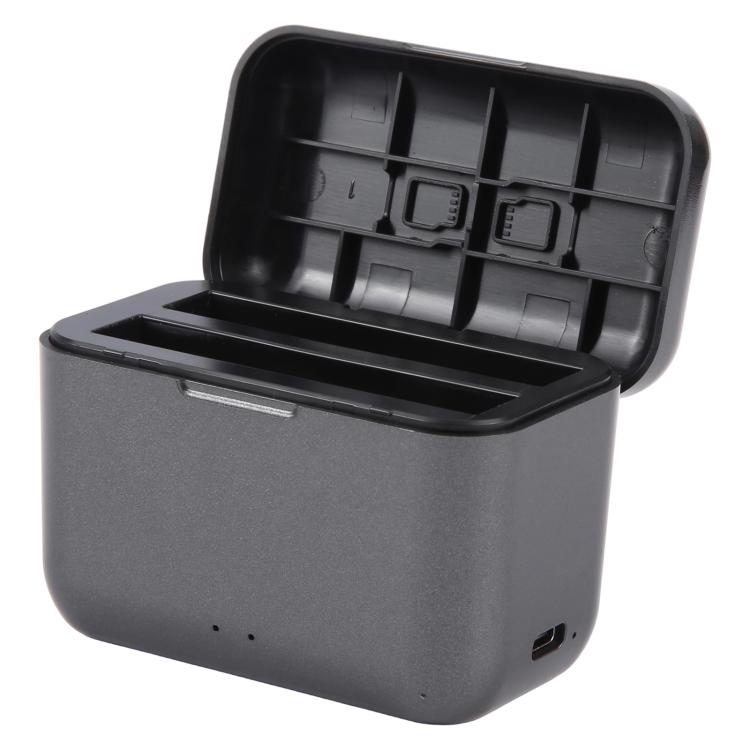 JH-X5-02 For Insta360 X5 Dual Batteries Charging Box Fast Charge Hub, For Insta360 X5