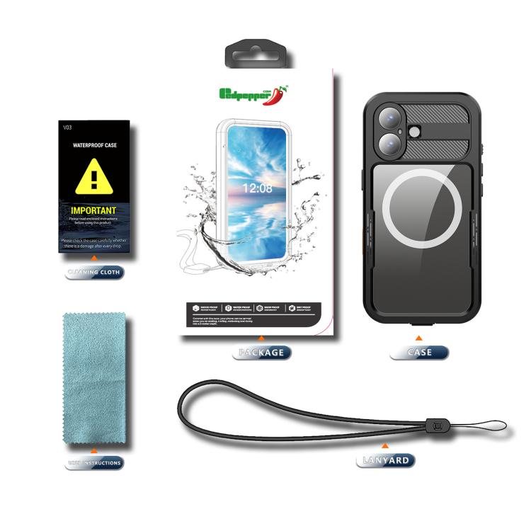 RedPepper IP68 Waterproof Triple-proof MagSafe Phone Case, For iPhone 17