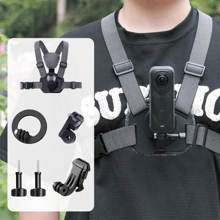 Vest-style Photography Chest Strap Body Mount Belt with Mount & Screw, 5 in 1, 6 in 1 Magnetic Base, 5 in 1 Magnetic Ring Base, 6 in 1 Magnetic Ring Base