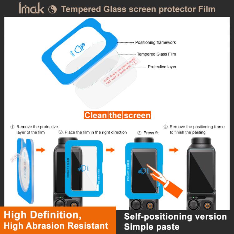 imak Tempered Glass Film, Self-positioning Version, For Insta360 X4 Air