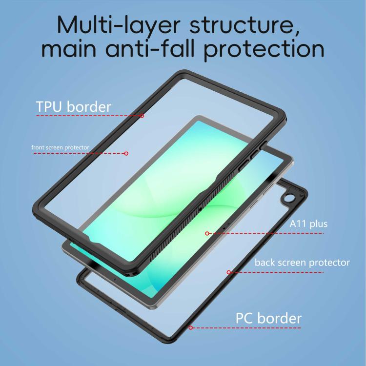 RedPepper Shockproof Waterproof PC Hybrid TPU Tablet Case, For Samsung Galaxy Tab A11+