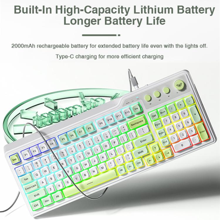AULA F3099 99 Keys RGB Lighting Tri-Mode Gaming Keyboard
