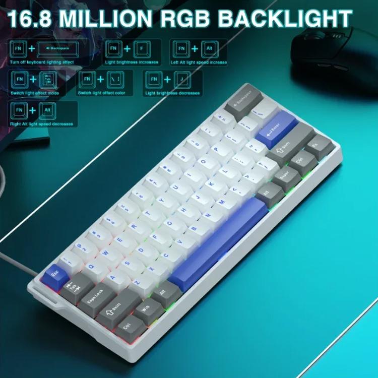 AULA WIN60HE MAX Edition 60 Keys RGB Wired Keyboard