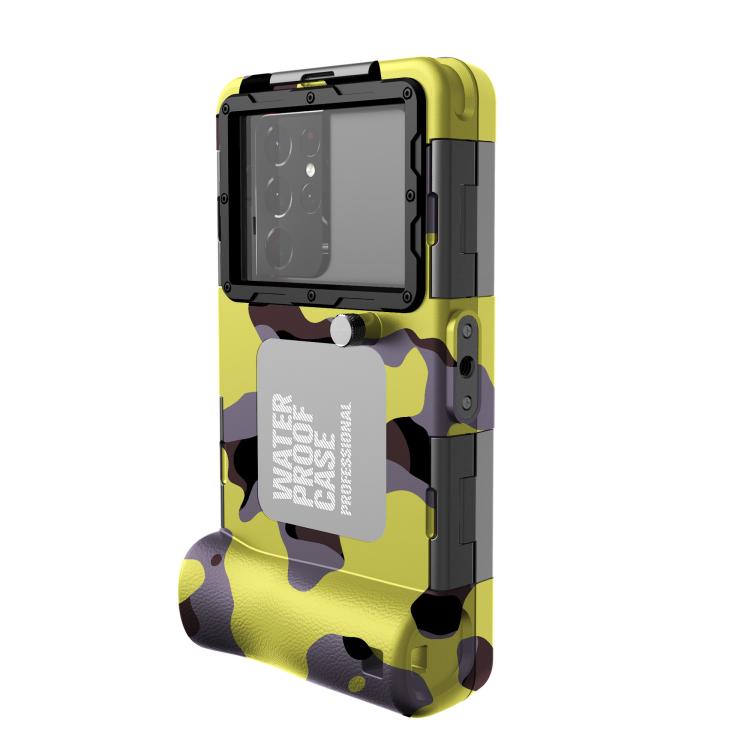 RedPepper 2nd Generation Diving Waterproof Protective Cover, Waterproof Depth: 15m, Camouflage Yellow