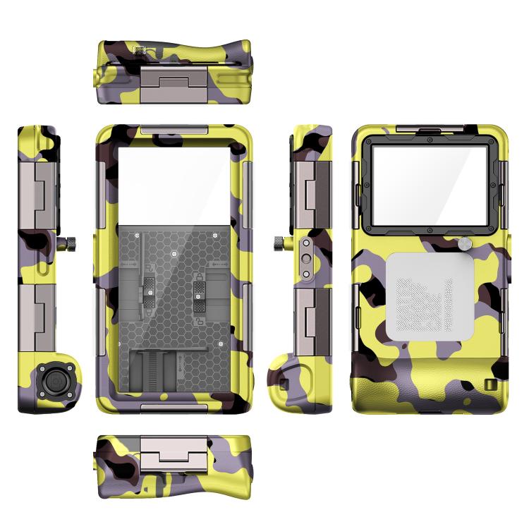 RedPepper 2nd Generation Diving Waterproof Protective Cover, Waterproof Depth: 15m, Camouflage Yellow