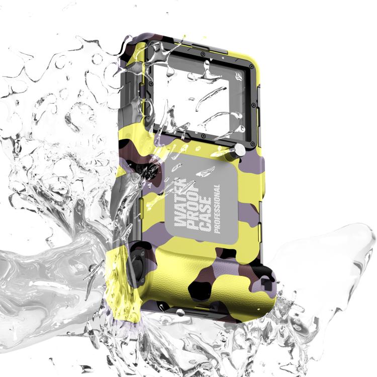 RedPepper 2nd Generation Diving Waterproof Protective Cover, Waterproof Depth: 15m, Camouflage Yellow