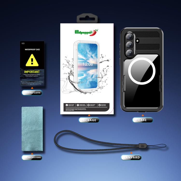 RedPepper IP68 Waterproof Triple-proof MagSafe Phone Case, For Samsung Galaxy S26+ 5G, For Samsung Galaxy S26 Ultra 5G, For Samsung Galaxy S26 5G