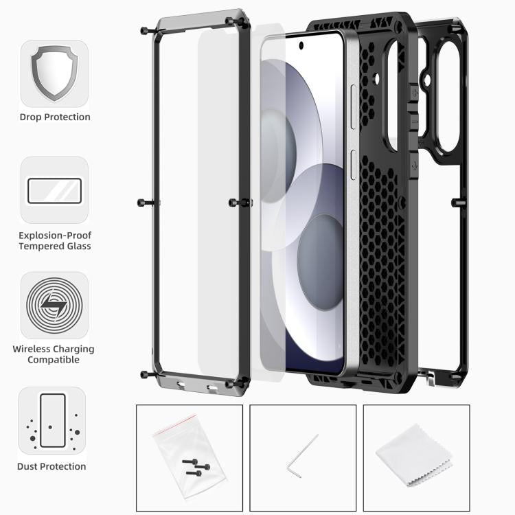 RedPepper Metal Triple-proof Heat Dissipation Phone Case, For Samsung Galaxy S26+ 5G, For Samsung Galaxy S26 Ultra 5G, For Samsung Galaxy S26 5G