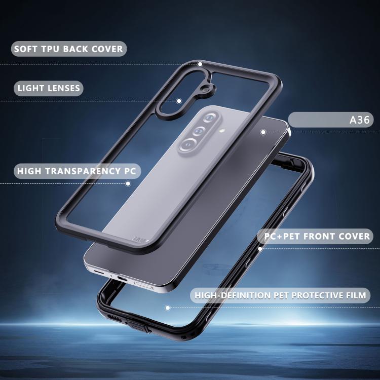 RedPepper Transparent Dot Shockproof Waterproof PC + TPU Phone Case, For Samsung Galaxy A36 / A37