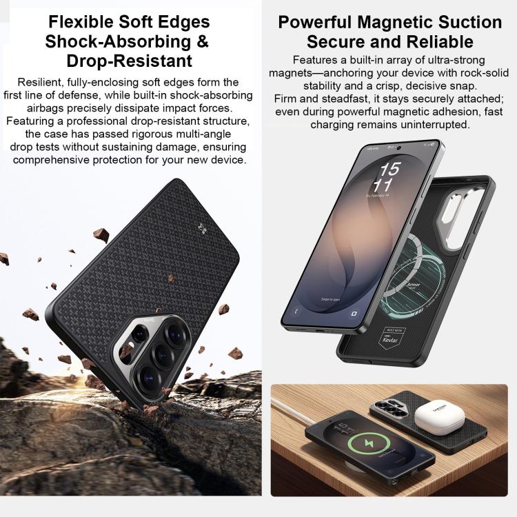 Benks Y2 Kevlar All-inclusive MagSafe Magnetic Diamond Phone Case, For Samsung Galaxy S26 Ultra 5G