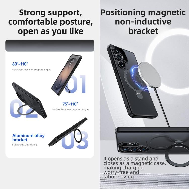 Benks Skin Feel Rotating Stand Magnetic Phone Case, For Samsung Galaxy S26 Ultra 5G