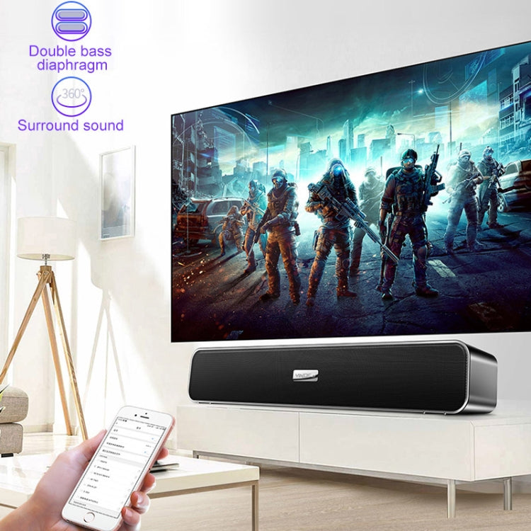 YINDIAO A36 Bluetooth 5.0 Smart Subwoofer Computer Wireless Bluetooth Speaker, Bluetooth Standard Version, Bluetooth Standard Version(Black), Bluetooth Standard Version(White)
