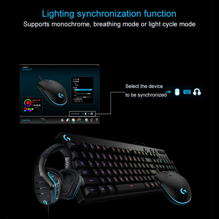 Logitech G102 6-keys RGB Glowing 6000DPI Five-speed Adjustable Wired Optical Gaming Mouse, Length: 2m, G102 (White), G102