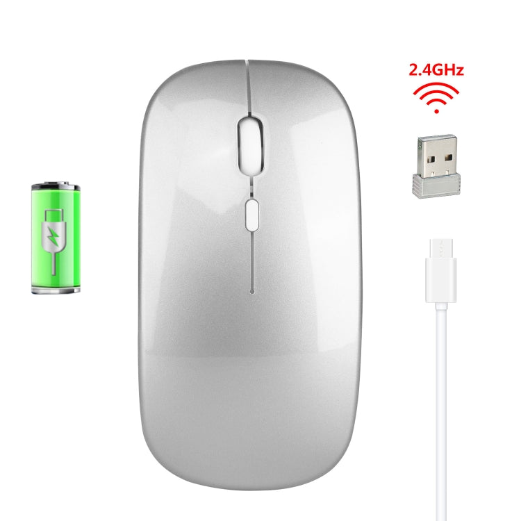 HXSJ M80 2.4GHz Wireless 1600DPI Three-speed Adjustable Optical Mute Mouse, Black, Grey, Gold, Rose Gold, Silver, White