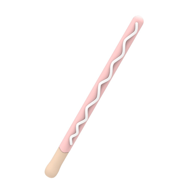 LOVE MEI For Apple Pencil 2 Stripe Design Stylus Pen Silicone Protective Case Cover, For Apple Pencil 2