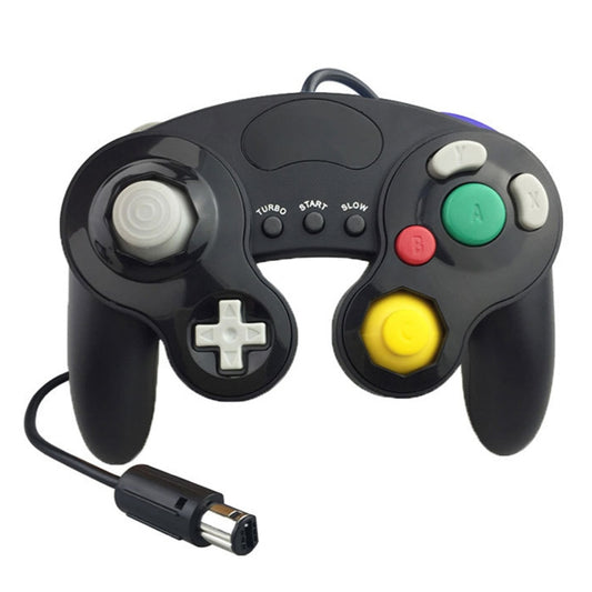 Three-point Decorative Strip Wired Game Handle Controller for Nintendo NGC, For Nintendo NGC(Black), For Nintendo NGC(Black+green), For Nintendo NGC(Black Blue), For Nintendo NGC(Baby Blue + Purple), For Nintendo NGC(Black Red)