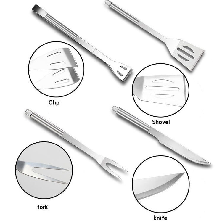 18 in 1 Outdoor Tableware Set Camping Barbecue Tableware Picnic Tool Set, 18 in 1