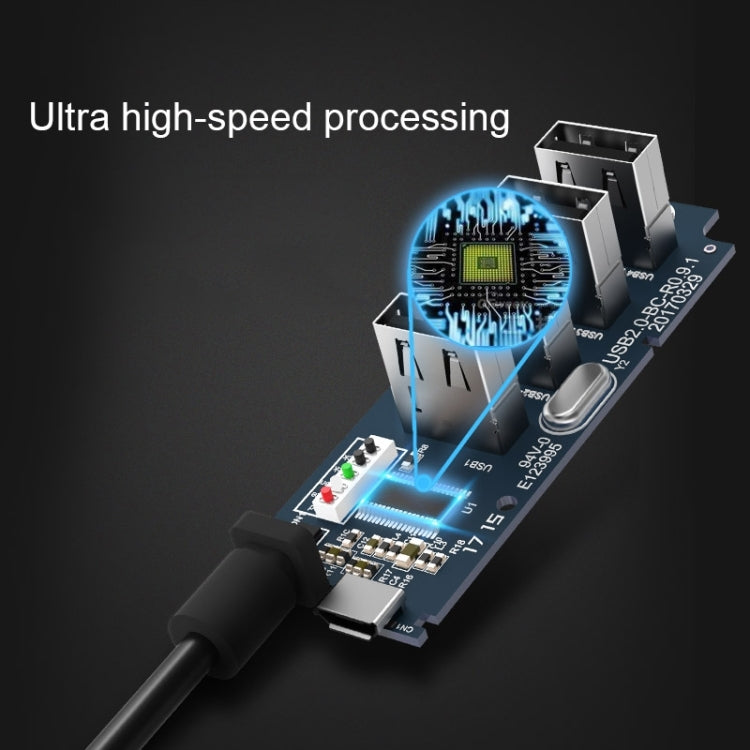 ORICO W5P-U3-100 4-Port USB 3.0 Desktop HUB with 100cm Micro USB Cable Power Supply, W5P-U3-100 Black, W5P-U3-100 White