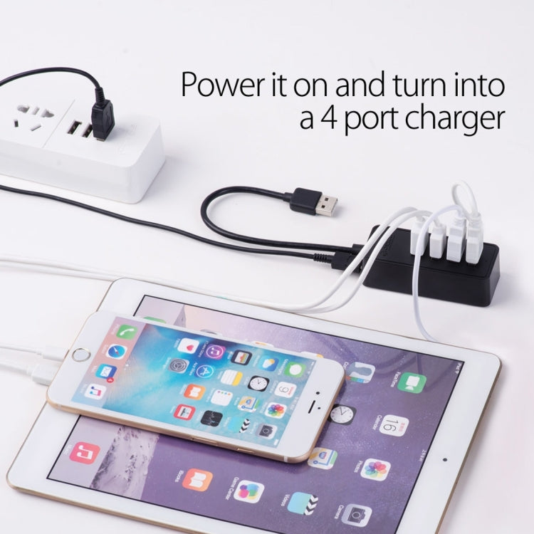 ORICO W5P-U2-100 USB 2.0 Desktop HUB with 100cm Micro USB Cable Power Supply, W5P-U2-100 Black, W5P-U2-100 White
