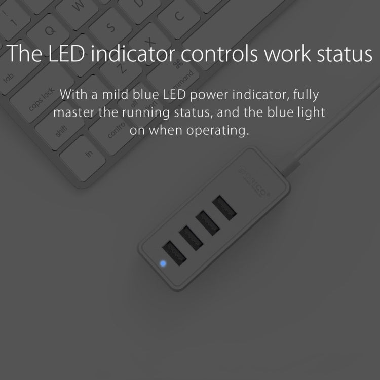 ORICO W5P-U2-100 USB 2.0 Desktop HUB with 100cm Micro USB Cable Power Supply, W5P-U2-100 Black, W5P-U2-100 White