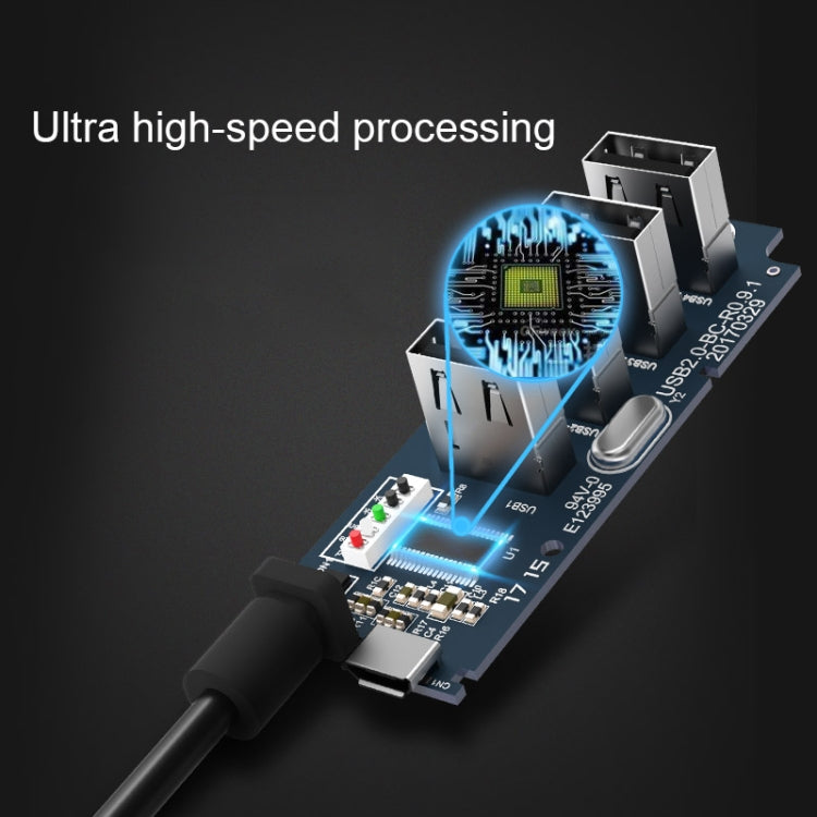 ORICO W5P-U2-100 USB 2.0 Desktop HUB with 100cm Micro USB Cable Power Supply, W5P-U2-100 Black, W5P-U2-100 White