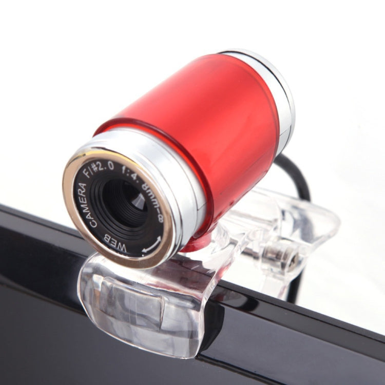 HXSJ A860 30fps 480P HD Webcam for Desktop / Laptop, with 10m Sound Absorbing Microphone, Length: 1.4m, A860 Black, A860 Grey, A860 Blue, A860 Red, A860 Red + Black