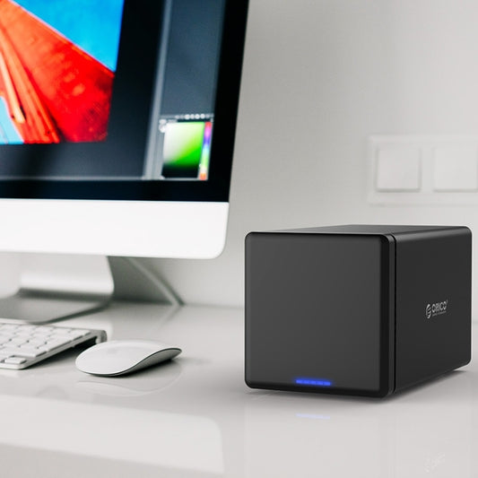ORICO NS400-C3 4-bay USB-C / Type-C 3.1 to SATA External Hard Disk Box Storage Case Hard Drive Dock for 3.5 inch SATA HDD, Support UASP Protocol, USB 3.1 Type-C to SATA