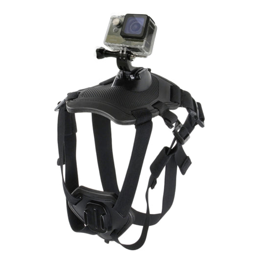 PULUZ Hound Dog Fetch Harness Adjustable Chest Strap Mount for GoPro, Insta360, DJI and Other Action Cameras, Dog Chest Strap