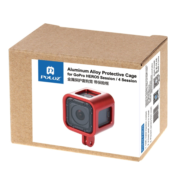PULUZ Housing Shell CNC Aluminum Alloy Protective Cage with Insurance Frame for GoPro HERO5 Session /HERO4 Session /HERO Session, For HERO5 Session with Frame UK Stock, For HERO4 Session UK Stock, For HERO5 Session with Frame US Stock