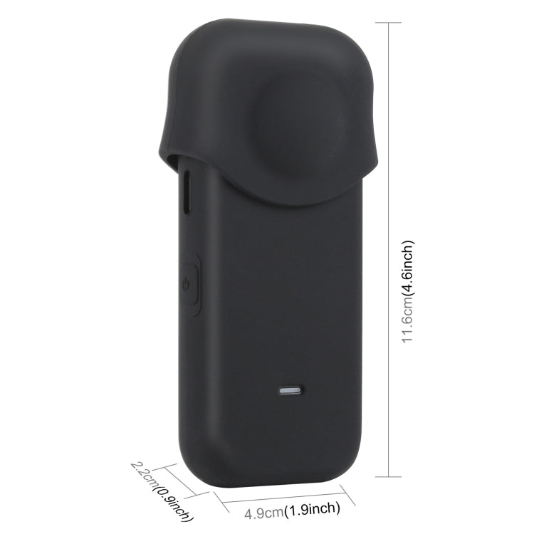 PULUZ Full Body Dust-proof Silicone Protective Case for Insta360 ONE X2, For Insta360 ONE X2 (Blue), Case For Insta360 ONE X2