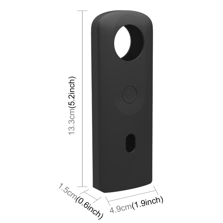 PULUZ Silicone Protective Case with Lens Cover for Ricoh Theta SC2 360 Panoramic Camera, Silicone Case For Ricoh Theta SC2(Blue), Silicone Case For Ricoh Theta SC2(Red), Silicone Case For Ricoh Theta SC2(Black)