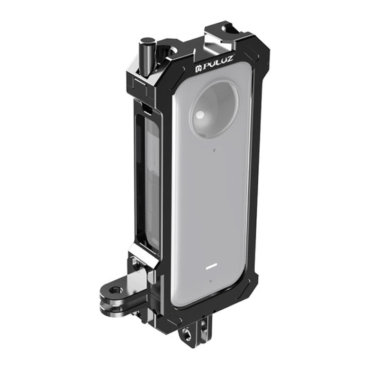 For Insta360 X3 PULUZ Metal Protective Cage Rig Housing Frame with Expand Cold Shoe Base & Tripod Adapter, Metal Cage US Stock, For Insta360 X3