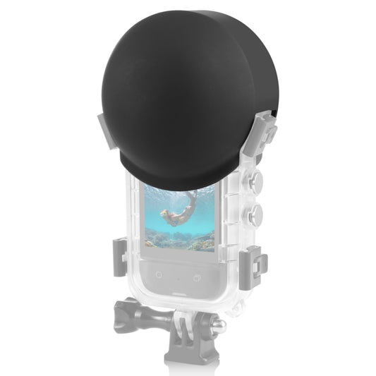 For Insta360 X3 PULUZ Invisible Dive Case Lens Guard Silicone Protective Cover, For Insta360 X4 / X3